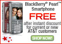 Wirefly Independence Day Sale: Free AT&T BlackBerry Pearl + Free FedEx Shipping