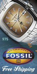 $1 shipping at Fossil