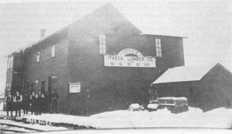 Minneapolis & Rainy River Railway Company Depot in Deer River Minnesota, 1909