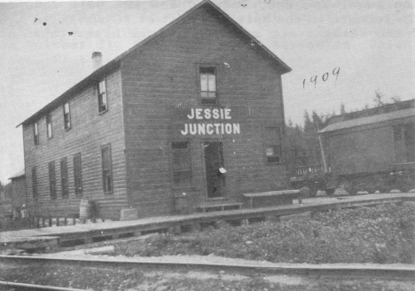 Jessie Junction Railroad Depot, 1909