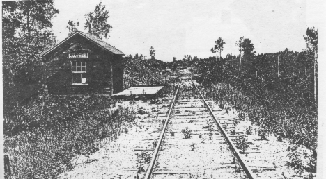 Jaynes Depot on the Minneapolis & Rainy River Railroad