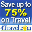 Save up to 75% on Travel!